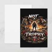 Kein Trophäe Dankeskarte (Vorne/Hinten)