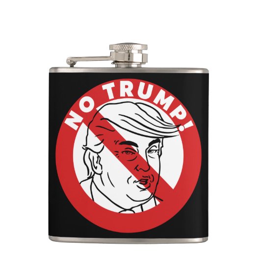 Kein Trump 2016 Flachmann (Vorderseite)