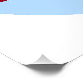 Kein Trump (blau und rot) Poster (Ecke)