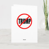 "KEIN TRUMP" FEIERTAGSKARTE (Rückseite)
