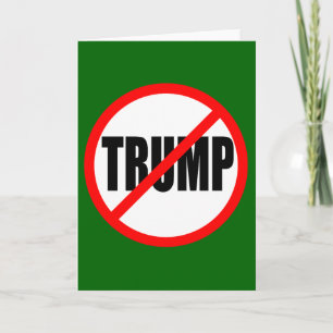 "KEIN TRUMP" FEIERTAGSKARTE