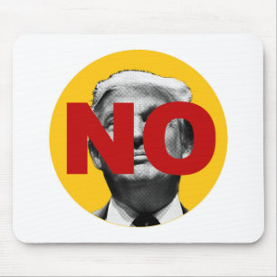Kein Trump (gelb und rot) Mousepad
