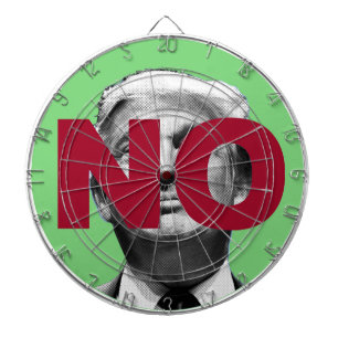 Kein Trump (grün und rot) Dartscheibe