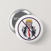 Kein Trump-Knopf Button (Vorne & Hinten)