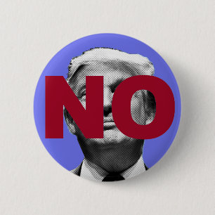 Kein Trump (Lila und rot) Button