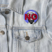 Kein Trump (Lila und rot) Button (Beispiel)