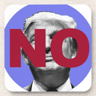 Kein Trump (Lila und rot) Getränkeuntersetzer