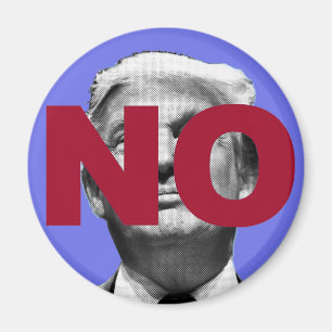 Kein Trump (Lila und rot) Magnet