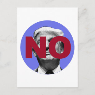 Kein Trump (Lila und rot) Postkarte