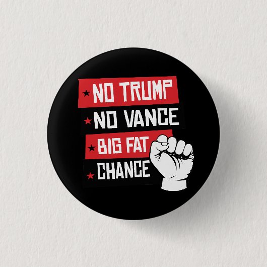 Kein Trump ohne große Chance Button (Vorderseite)