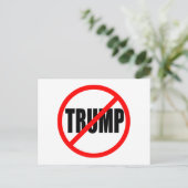"KEIN TRUMP" POSTKARTE (Stehend Vorderseite)