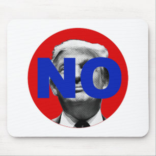 Kein Trump (rot und blau) Mousepad