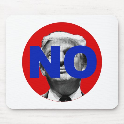 Kein Trump (rot und blau) Mousepad (Vorne)
