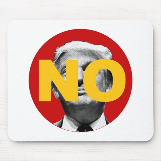 Kein Trump (rot und gelb) Mousepad (Vorne)