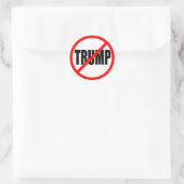 "KEIN TRUMP" RUNDER AUFKLEBER (Tasche)