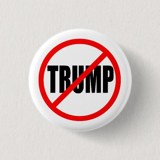 "KEIN TRUMPF" 1,25 Zoll Button (Vorderseite)