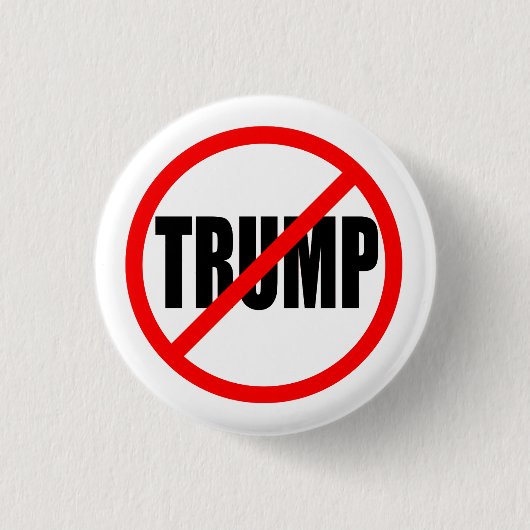 "KEIN TRUMPF" 1,25 Zoll Button (Vorderseite)