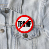 "KEIN TRUMPF" 3 Zoll Button (Beispiel)