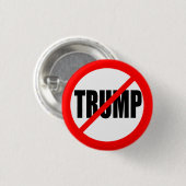 "KEIN TRUMPF" (ANTI-TRUMP) 1,25 Zoll Button (Vorne & Hinten)
