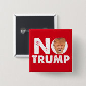KEIN Trumpf - Antitrumpf-Button-Knopf Button (Vorne & Hinten)