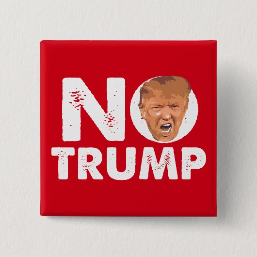 KEIN Trumpf - Antitrumpf-Button-Knopf Button (Vorderseite)