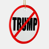 "KEIN TRUMPF " KERAMIKORNAMENT (Rechts)