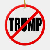 "KEIN TRUMPF " KERAMIKORNAMENT (Vorne)