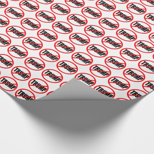 "KEIN TRUMPF-" PACKPAPIER (Ecke)