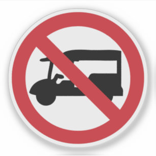 KEIN Tuk-Tuk TAXI ⚠ thailändisches Verkehrsschi Aufkleber