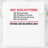 Kein Türaufkleber/Türschild Rechteckiger Aufkleber (Tasche)