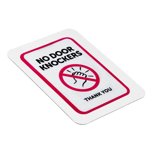 Kein Türknallzeichen Magnet (Rechte Seite)