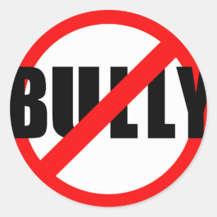 Kein Tyrann keine einschüchternt-shirts, schwitzt Runder Aufkleber