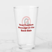 Kein U-Turn-Sign Glas (Rückseite)