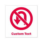 Kein U-Turn-Sign Permastempel (Design)