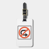 Kein U-Turn-Zeichen für die Straßenverkehrssicherh Gepäckanhänger (Vorderseite vertikal)