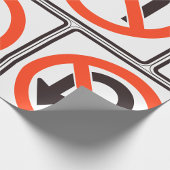 Kein U-Turn-Zeichen für die Straßenverkehrssicherh Geschenkpapier