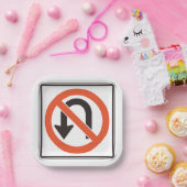 Kein U-Turn-Zeichen für die Straßenverkehrssicherh Pappteller (Party)