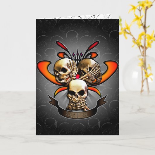 Kein Übel Karte (Gelbe Blume)