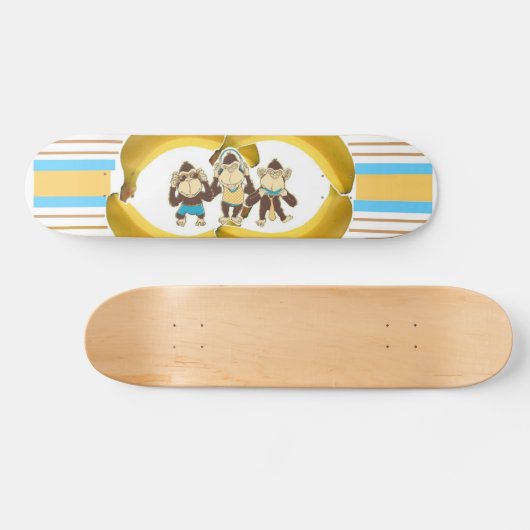Kein Übel Monkeys Skateboard (Horizontal)