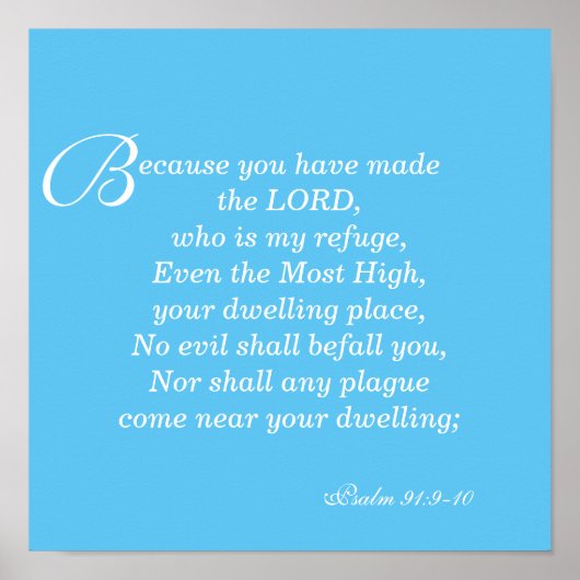 Kein Übel wird dir folgen Poster (Vorne)