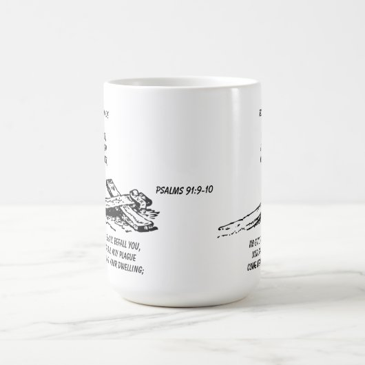Kein Übel wird dir Psalm 91 Kaffeetasse (Mittel)