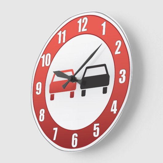 Kein überschreitenes Zeichen Große Wanduhr (Winkel)