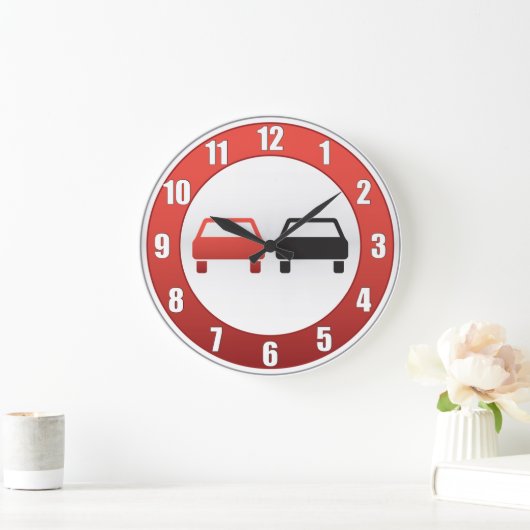 Kein überschreitenes Zeichen Große Wanduhr (Zuhause)