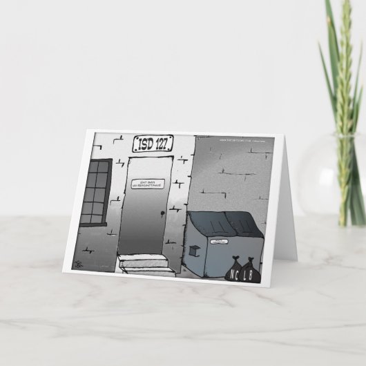 Kein Überweisungsausgang nur geklappte Grußkarte Karte (Vorderseite)