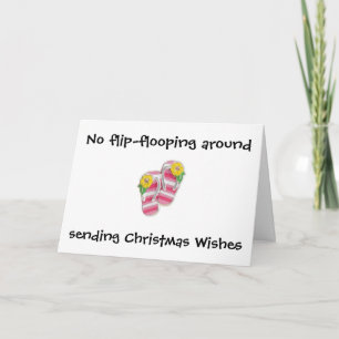 KEIN UMDREH-FLOPPING AUF CHRISTMAS FEIERTAGSKARTE