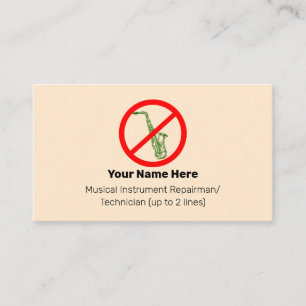 Kein umweltfreundliches Instrument Tech blanched A Visitenkarte