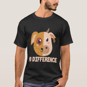 Kein Unterschied Veganes Vegetarisches Hundebüt T-Shirt