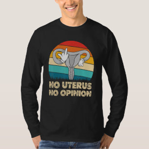 Kein Uterus Keine Meinung Pro Abtreibung Frauenrec T-Shirt