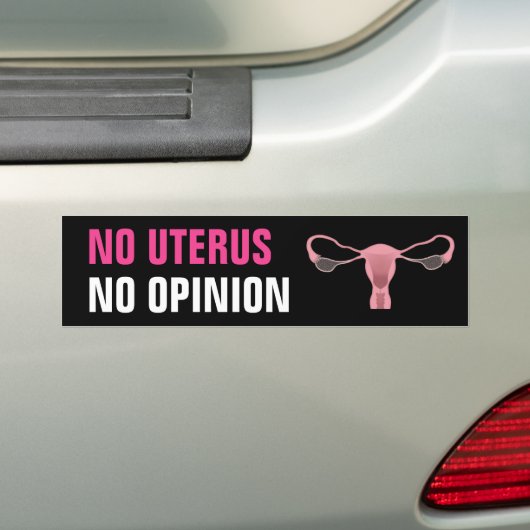 Kein Uterus Keine Meinung Pro Wahl Feminist Autoaufkleber (Auf Auto)