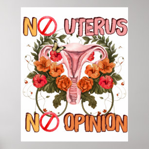 Kein uterus keine meinung pro wahl poster